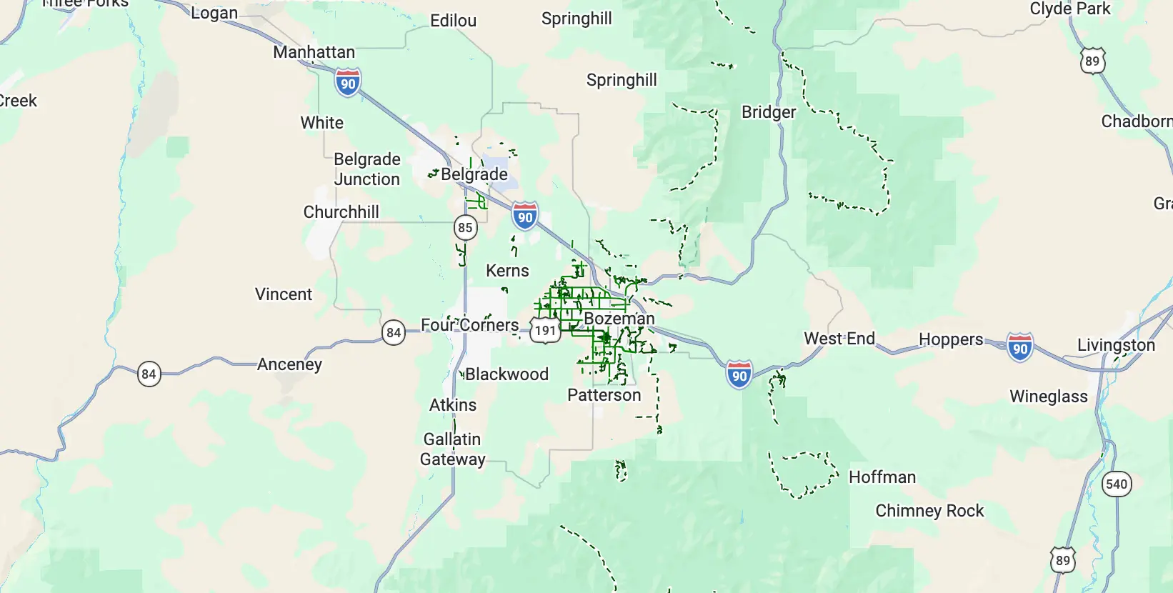 Top edge roofing service area map