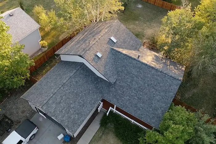 new roof and gutters on a home in bozeman mt