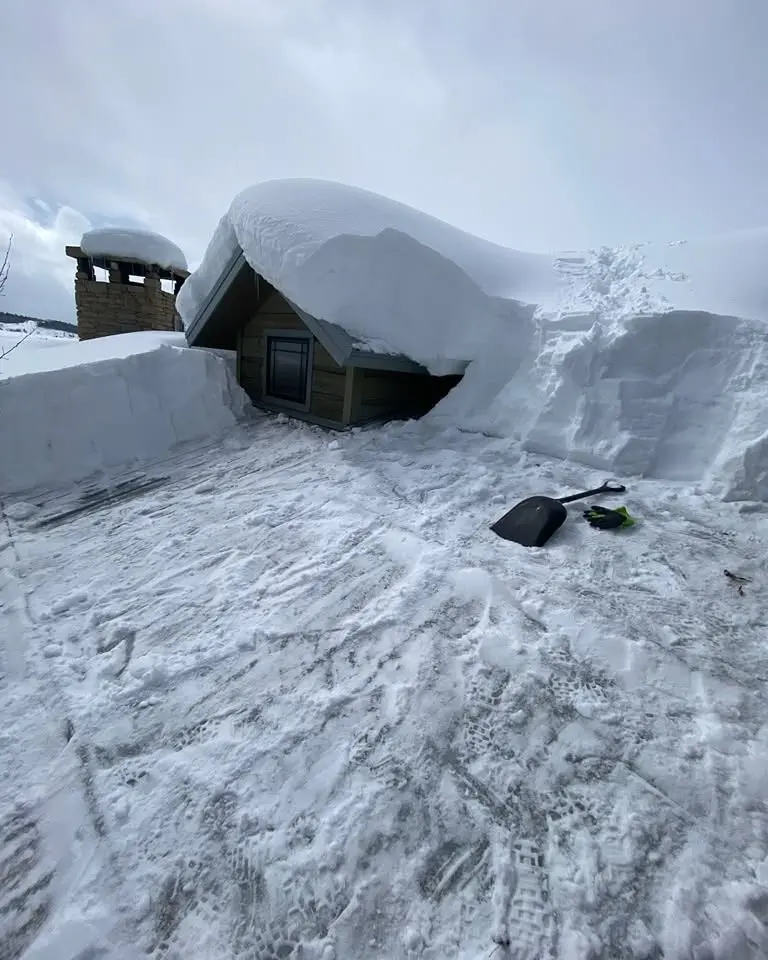 snow removal in process in bozeman montana